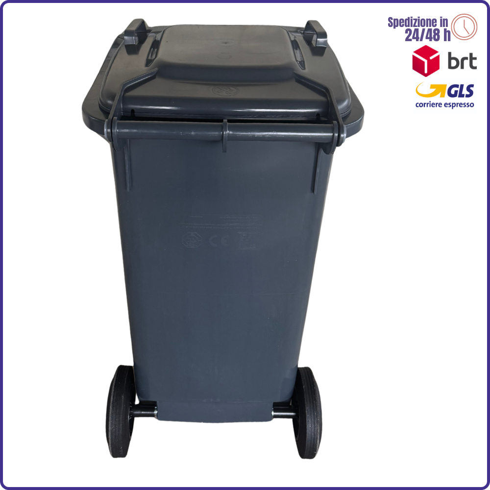Contenedor de basura con ruedas de 120 o 240 litros – papelera de reciclaje
