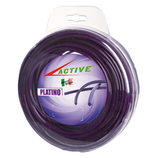 Filo Active Professionale Platino Tondo 3,0 mm 67 Metri per Decespugliatore