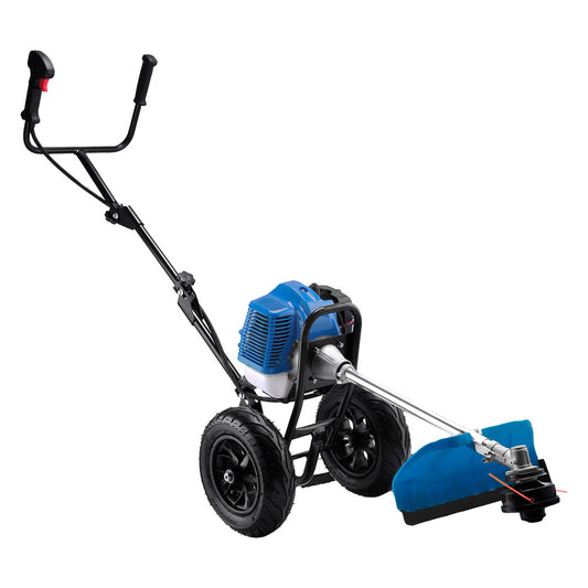 Decespugliatore a Ruote 52 cc 2 HP con Disco 3 Denti e Motore 2 Tempi