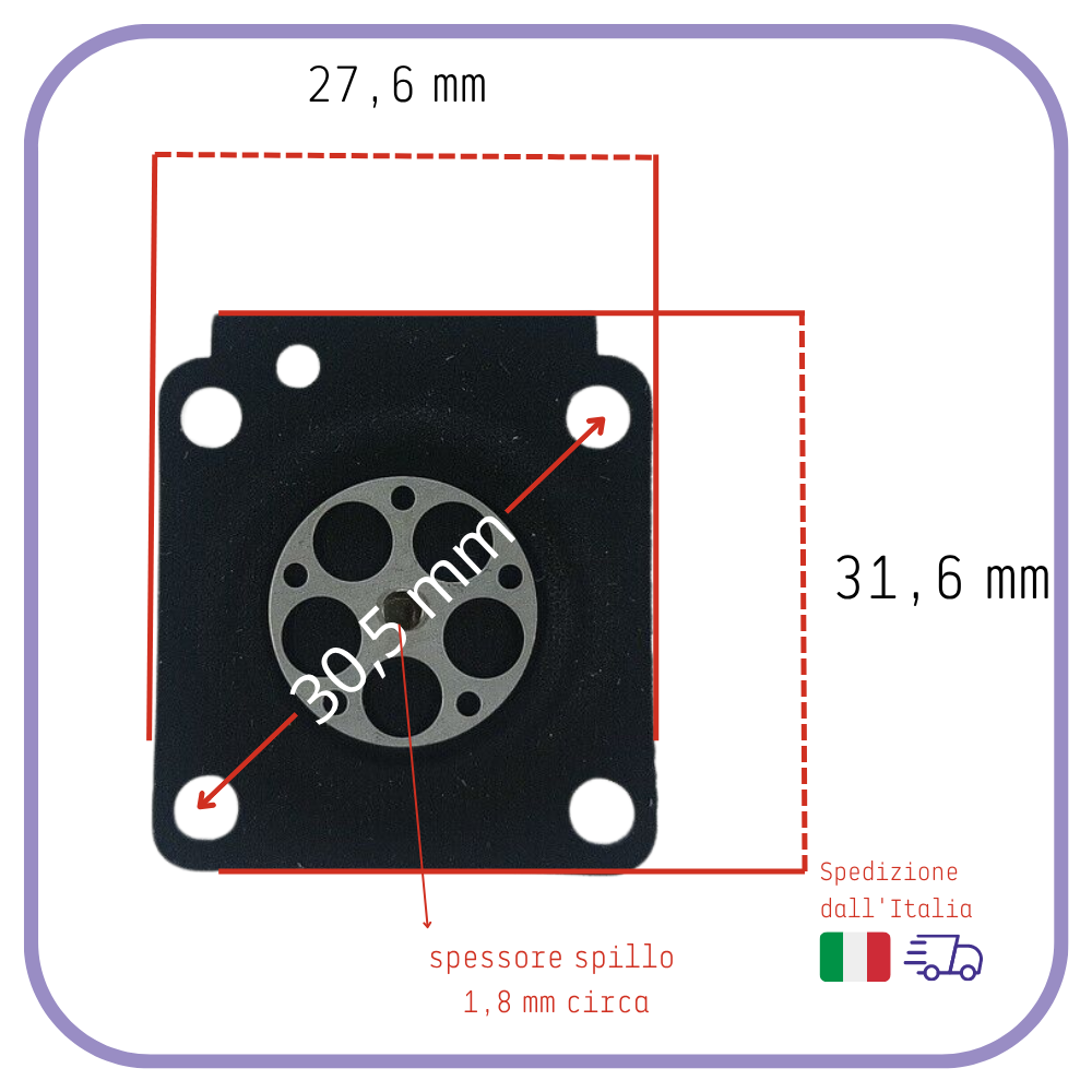 Kit de membranas de carburador Zama C1Q para motosierra Stihl