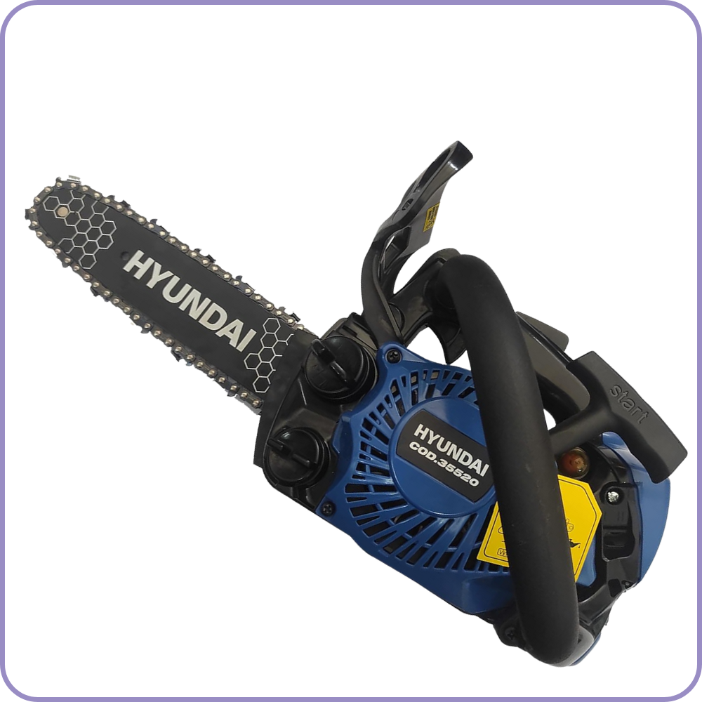 Motosega da Potatura Superleggera Hyundai '35520' – 25cc, Barra 25 cm, Solo 2,5 kg