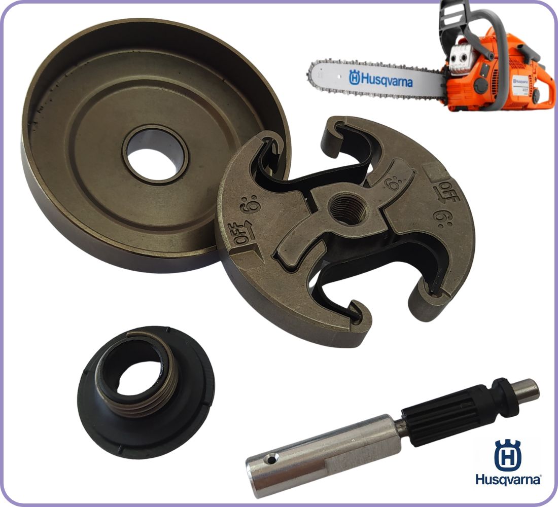 POMPA OLIO FRIZIONE e CAMPANA per motosega HUSQVARNA 440 450 345 350 ricambi