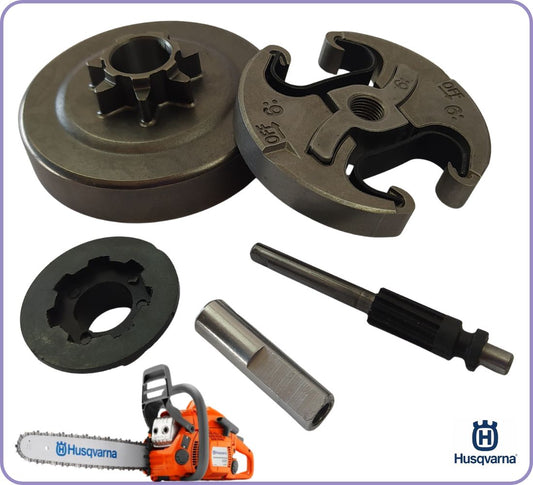 POMPA OLIO FRIZIONE e CAMPANA per motosega HUSQVARNA 440 450 345 350 ricambi