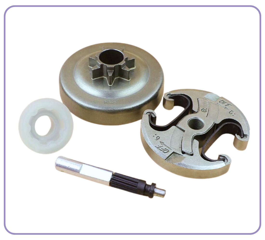 POMPA OLIO FRIZIONE e CAMPANA per motosega HUSQVARNA 440 450 345 350 ricambi