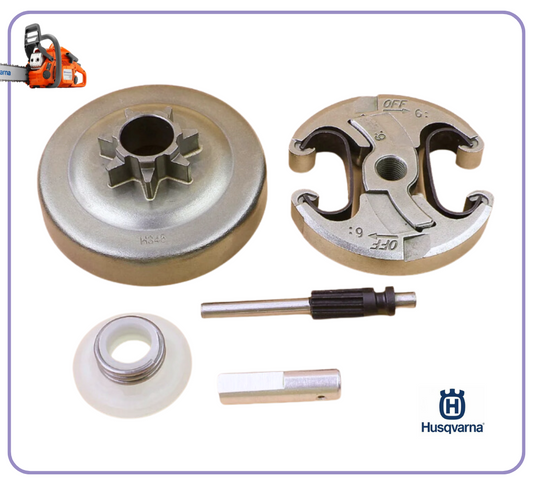 POMPA OLIO FRIZIONE e CAMPANA per motosega HUSQVARNA 440 450 345 350 ricambi