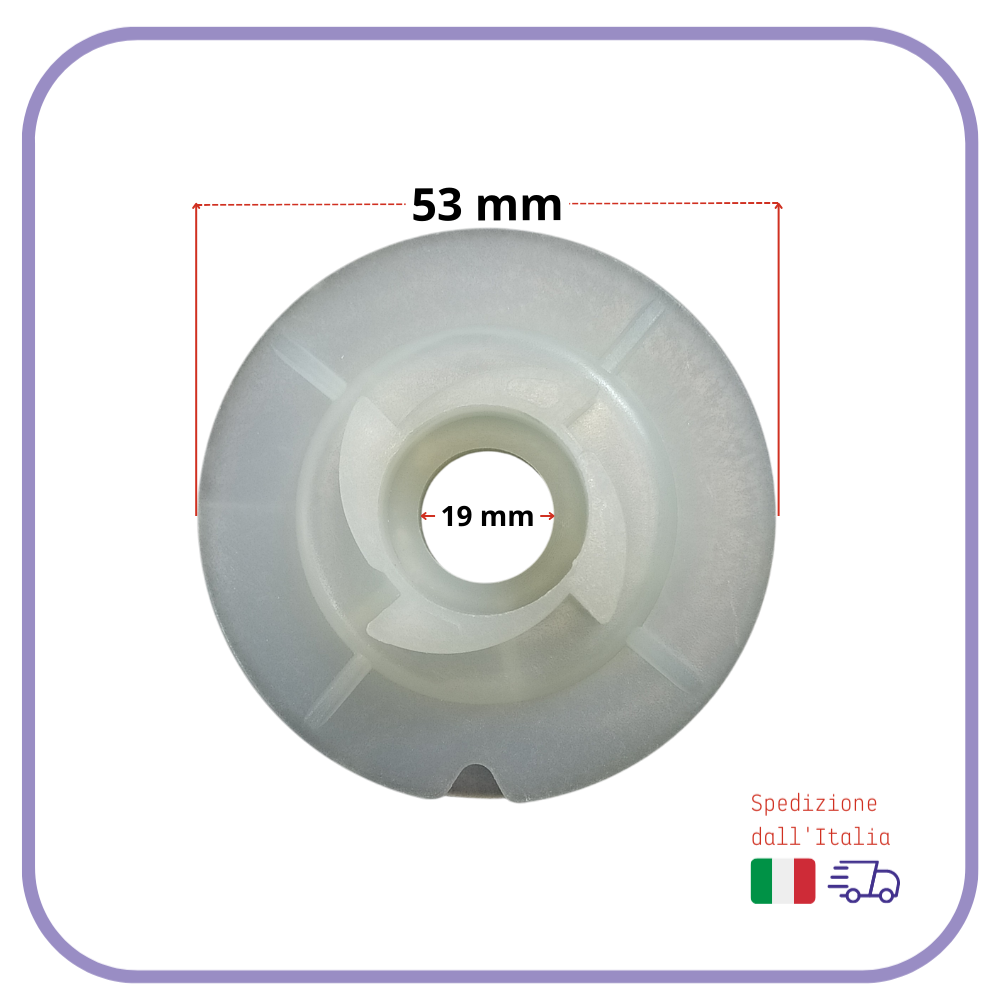 ricambi PULEGGIA di AVVIAMENTO a strappo per motosega 2500 25 cc cinese e alpina