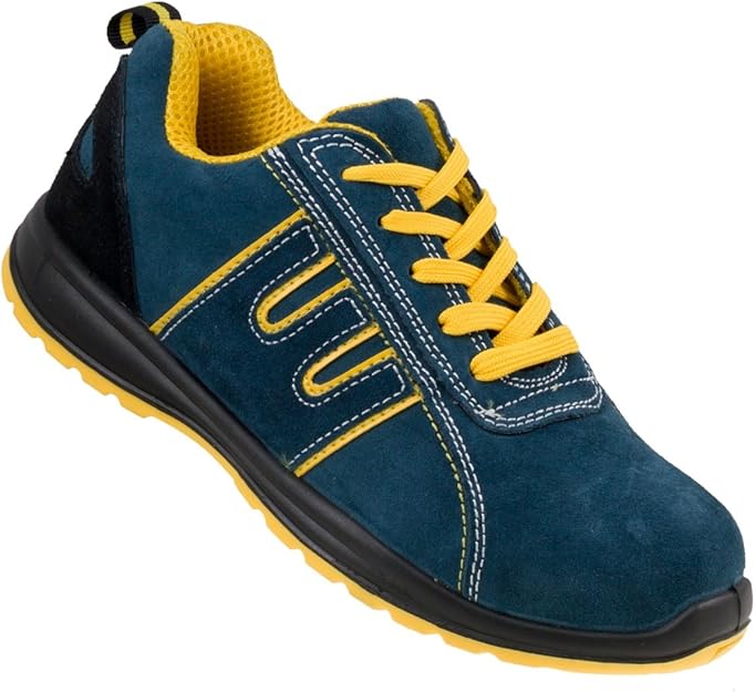Scarpa antinfortunistica Urgent 212 S1P con puntale in metallo, progettata per la sicurezza sul lavoro. Mostra una suola antiscivolo e materiali resistenti, garantendo comfort e protezione per professionisti.