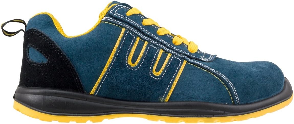 Scarpa antinfortunistica Urgent 212 S1P con puntale in metallo, progettata per la sicurezza sul lavoro. Mostra una suola antiscivolo e materiali resistenti, garantendo comfort e protezione per professionisti.