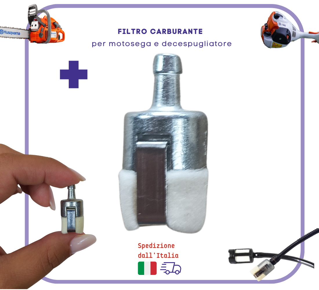 Kit Membrane Walbro WYL WYK con Filtro Benzina Tubi e Gommini Serbatoio per Decespugliatore e Motosega