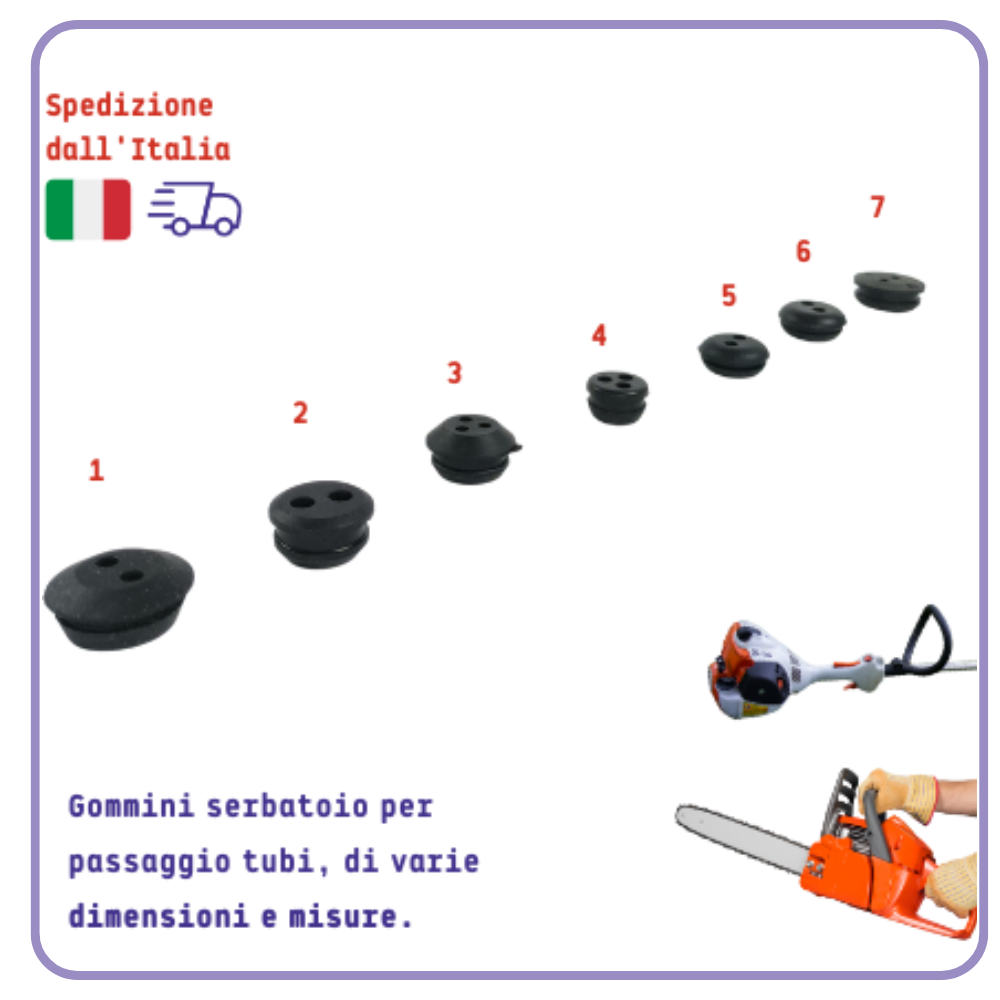 Gommino Passatubi Serbatoio benzina per Motosega Decespugliatore