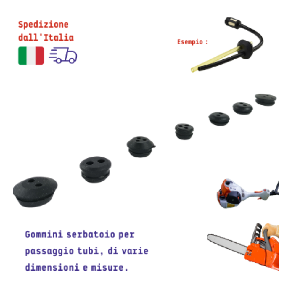 Gommino Passatubi Serbatoio benzina per Motosega Decespugliatore
