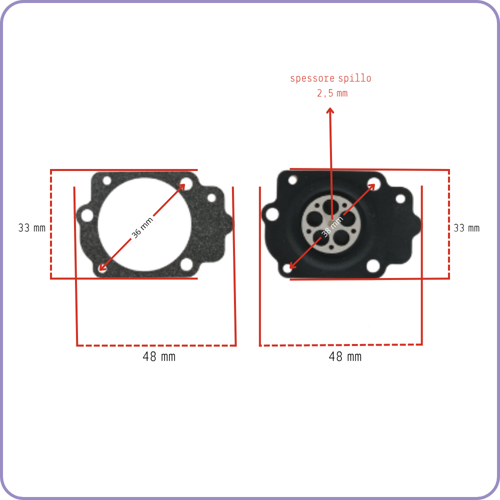 Spare parts MEMBRANES for TILLOTSON DG1 HK carburetor stihl chainsaw