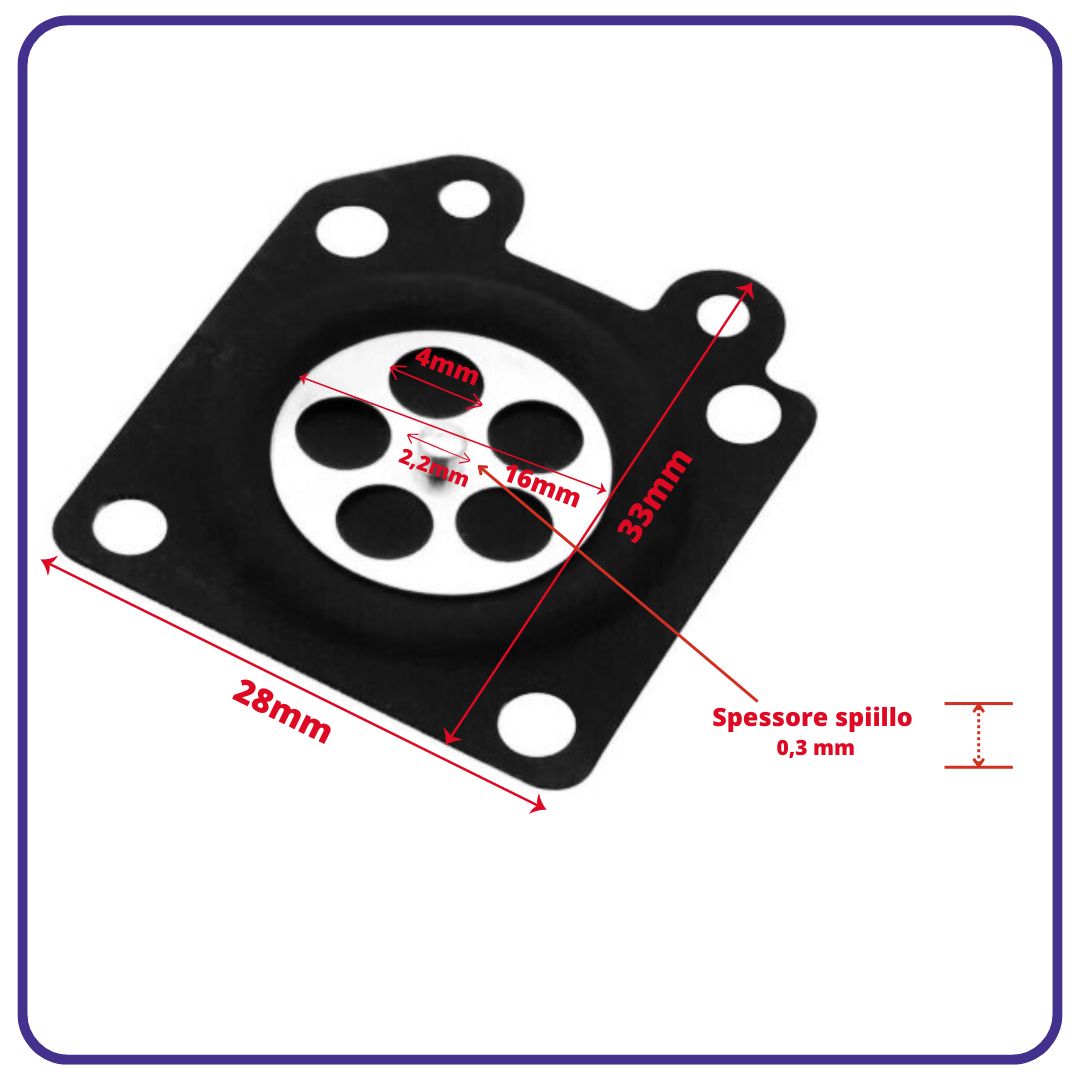 Kit de MEMBRANA carburador carburadores WALBRO wt wz para desbrozadora motosierra