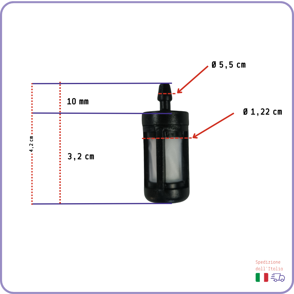 Kit Riparazione Carburatore per Motosega Stihl 025 MS 250 – Tubo Benzina, Filtro, Membrane Zama