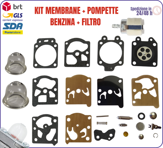 kit de membranas para carburador Walbro WT WAT
