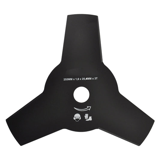 Lama 3 Denti 255 mm Acciaio SKS per testina Decespugliatore