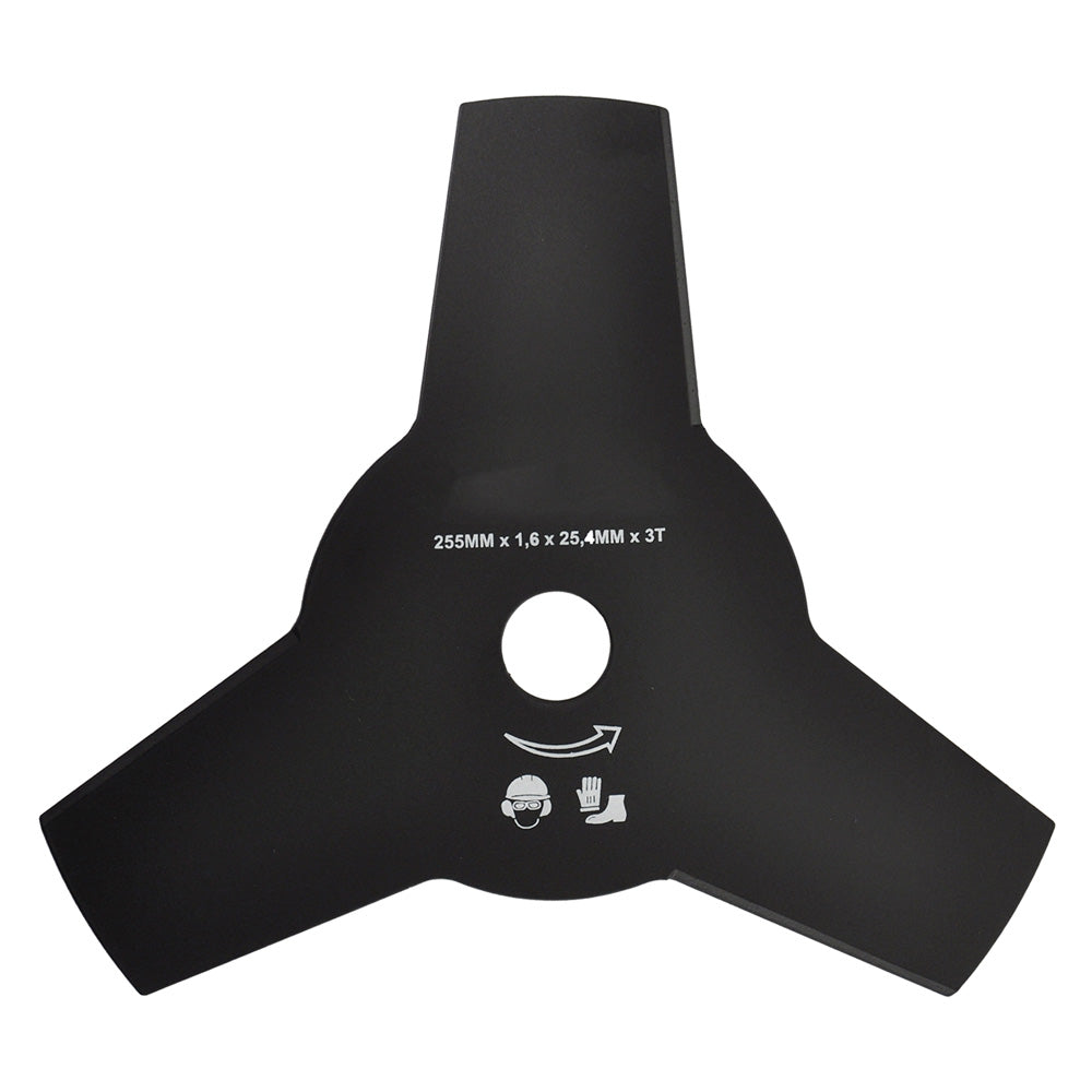 Lama 3 Denti Larghi Arrotondati 230 mm Acciaio SKS per Decespugliatore
