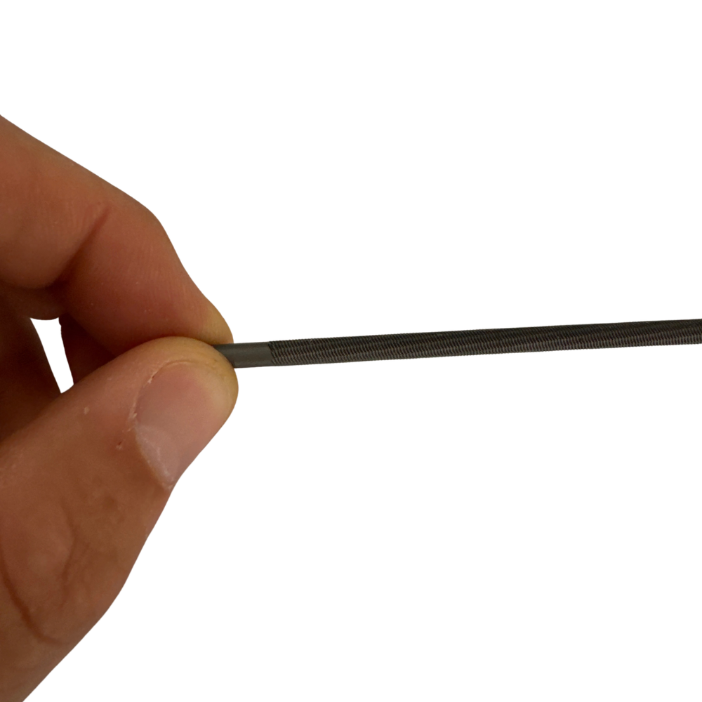 Lima Tonda 4,0 mm 5/32" per Affilatura Catena Motosega a Mano – 200 mm