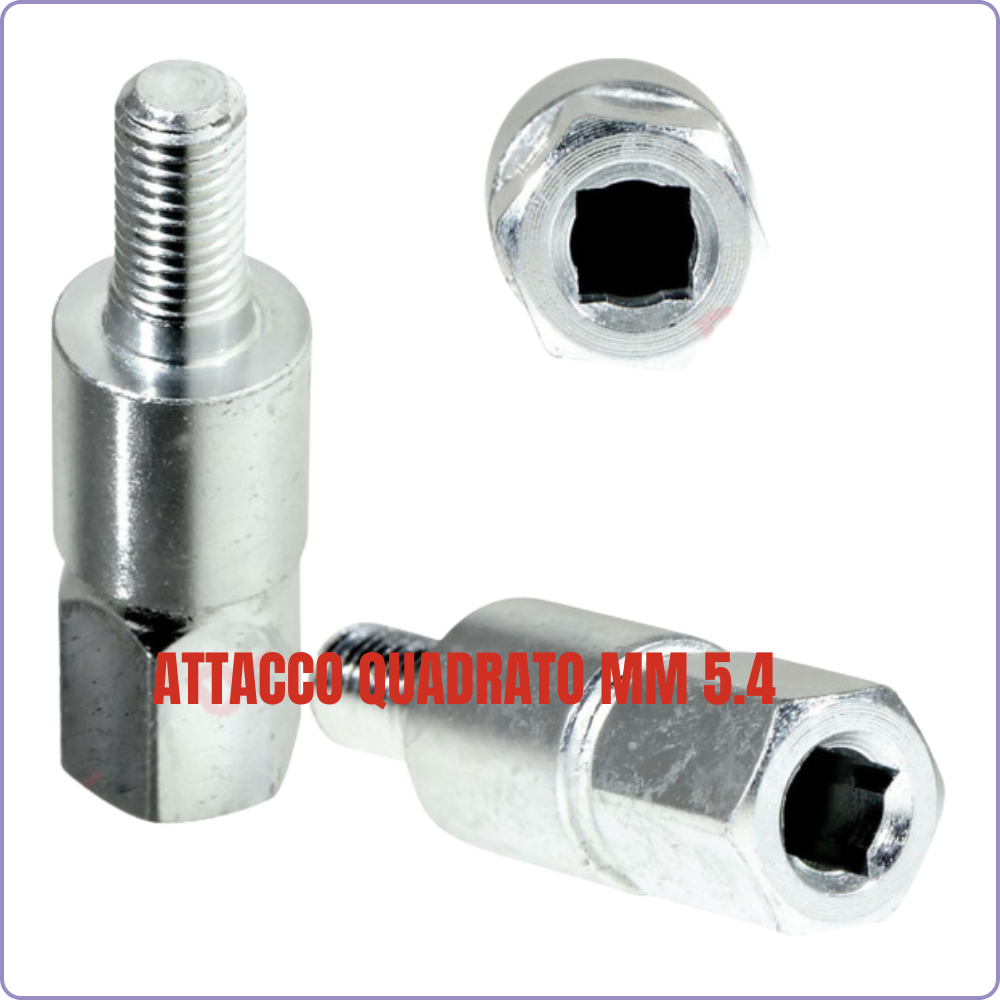 Universal Bevel Gear for Brush Cutter with 5 Adapters Ø24-28 mm + Square or Toothed Insert