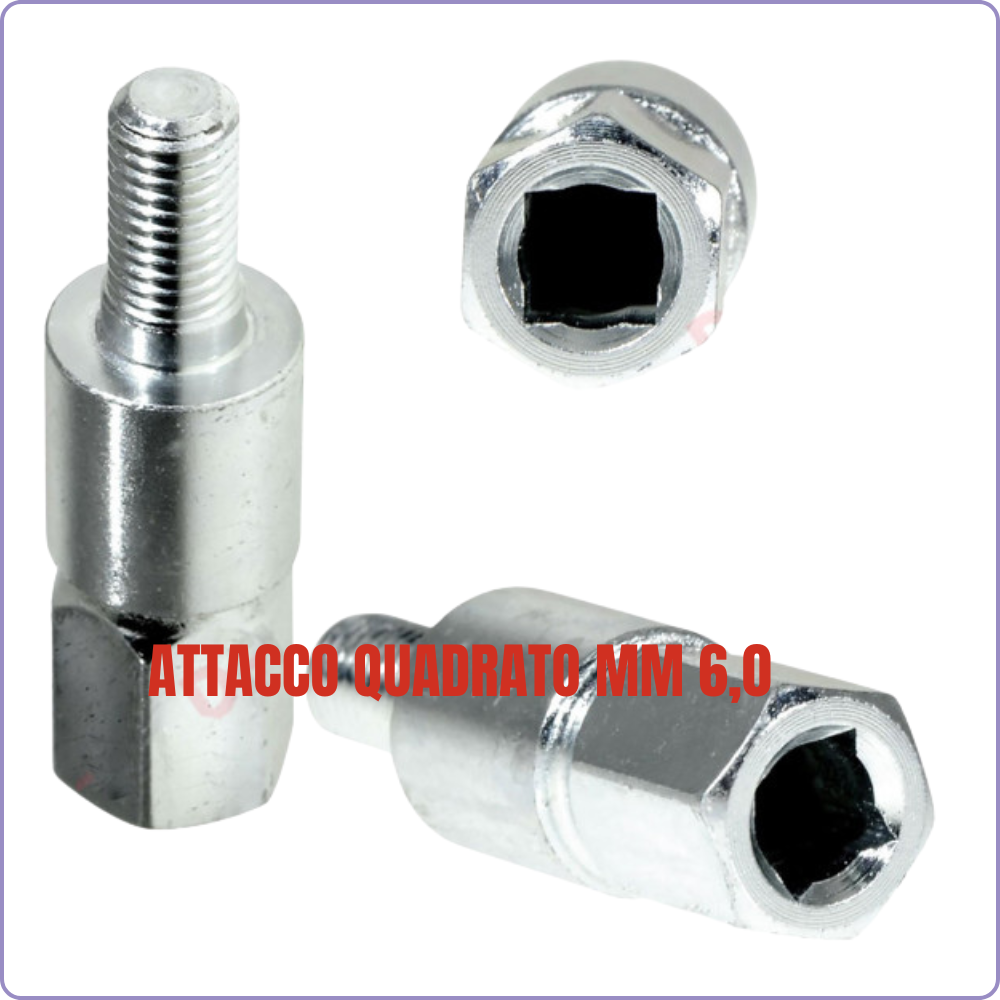 Universal Bevel Gear for Brush Cutter with 5 Adapters Ø24-28 mm + Square or Toothed Insert