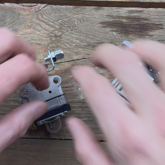 video primer pompetta carburante benzina per motosega e decespugliatore