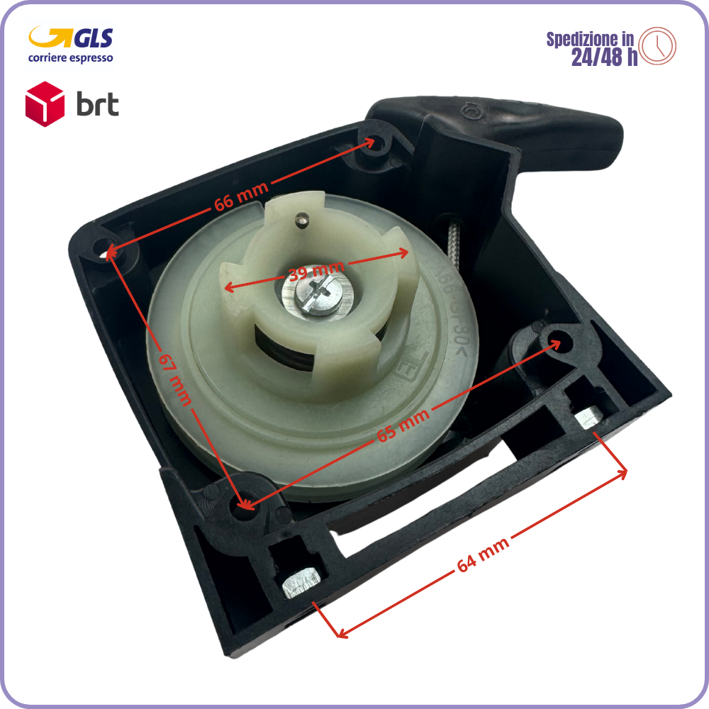 Kit ricambi Avviamento a Strappo per Decespugliatore Kawasaki TJ52 / TJ53