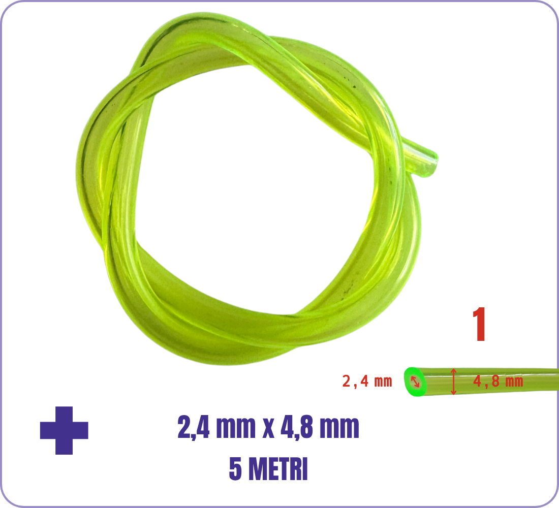 Kit Membrane Walbro WYL WYK con Filtro Benzina Tubi e Gommini Serbatoio per Decespugliatore e Motosega